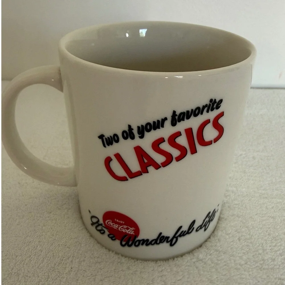 2010 It's a Wonderful Life Coca Cola Classics Coke Coffee Cup Mug Collectible